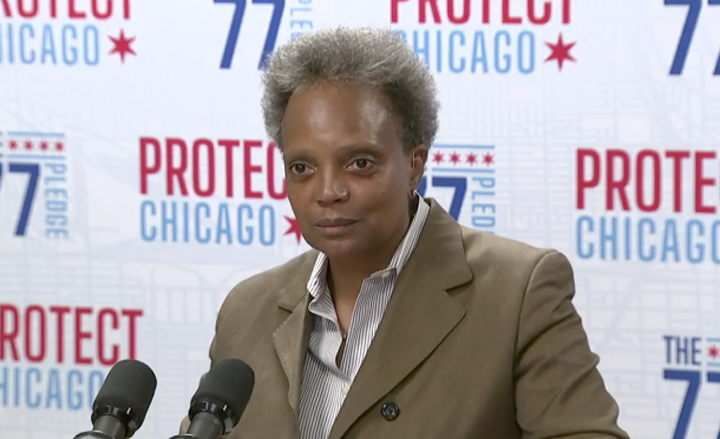 Lightfoot files complaint against police union over refusal to comply with city’s COVID-19 mandate